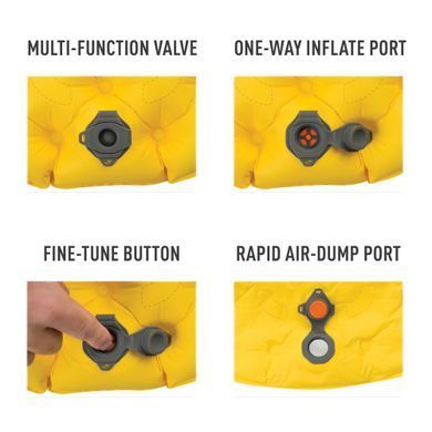 Коврик надувной Sea to Summit UltraLight Mat, 128х55х5 см, Yellow (STS AMULXSAS)