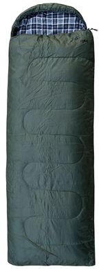 Спальный мешок одеяло с капюшоном Totem Ember Plus XXL левый UTTS-015-L, Зеленый