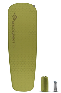 Коврик самонадувающийся Sea to Summit Camp Mat, 198х64х3.8 см, Olive (STS AMSICML)