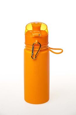 Бутылка силиконовая Tramp 500мл, оранжевая