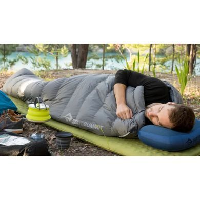 Коврик самонадувающийся Sea to Summit Camp Mat, 198х64х3.8 см, Olive (STS AMSICML)