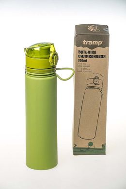 Пляшка силіконова Tramp 700ml, зелена