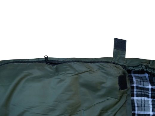 Спальный мешок одеяло с капюшоном Totem Ember Plus XXL правый UTTS-015-R, Зеленый