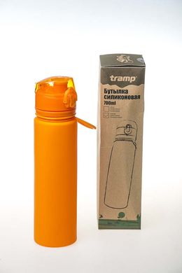 Пляшка силіконова Tramp 700ml, помаранчева