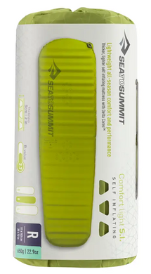 Коврик самонадувающийся Sea to Summit Comfort Light Mat, 183х51х5 см, Green (STS AMSICLR)