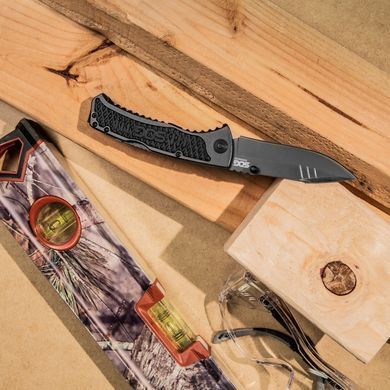 Ніж складний SOG SideSwipe Grey TiNi (SOG SW1011-CP)