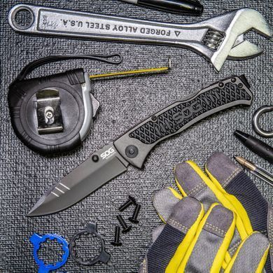 Ніж складний SOG SideSwipe Grey TiNi (SOG SW1011-CP)