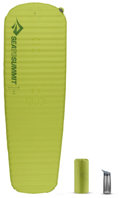 Коврик самонадувающийся Sea to Summit Comfort Light Mat, 198х64х5 см, Green (STS AMSICLL)