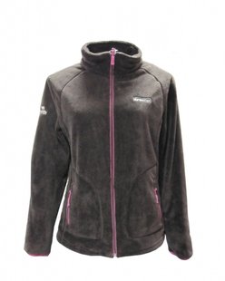 Куртка флісова жіноча Tramp Мульта TRWF-003 Шоколад/Рожевий M