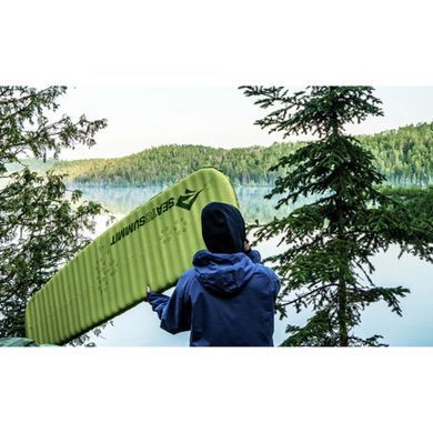 Коврик самонадувающийся Sea to Summit Comfort Light Mat, 198х64х5 см, Green (STS AMSICLL)