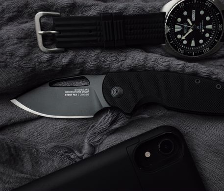 Ніж складний SOG x Mikkel Collaboration Stout Black (SOG 14-03-02-57)