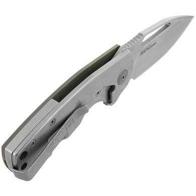 Ніж складний SOG x Mikkel Collaboration Stout Green/Silver (SOG 14-03-01-57)