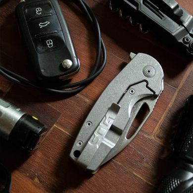 Ніж складний SOG x Mikkel Collaboration Stout Green/Silver (SOG 14-03-01-57)