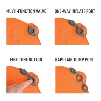 Коврик самонадувающийся Sea to Summit UltraLight Mat, 170х51х2.5 см, Orange (STS AMSIULS)