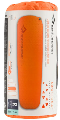 Килимок самонадувний Sea to Summit UltraLight Mat, 183х51х2.5 см, Orange (STS AMSIULR)