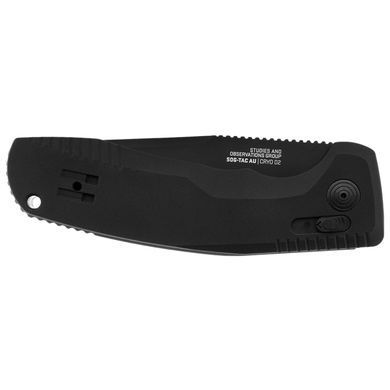 Ніж складний SOG -TAC AU Black/Partially Serrated (SOG 15-38-02-57)