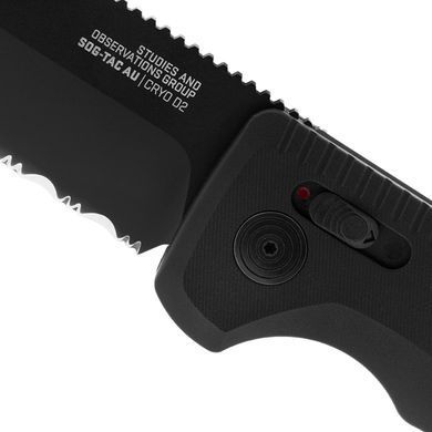 Ніж складний SOG -TAC AU Black/Partially Serrated (SOG 15-38-02-57)