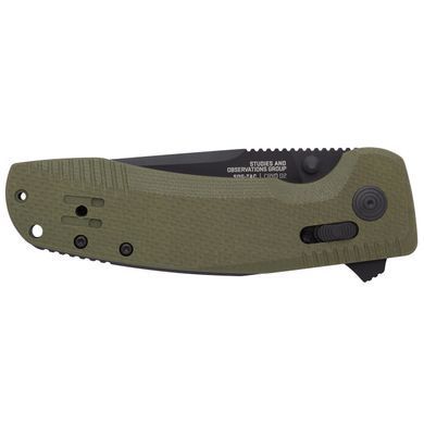 Ніж складний SOG -TAC XR OD Green/Straight Edge (SOG 12-38-02-41)