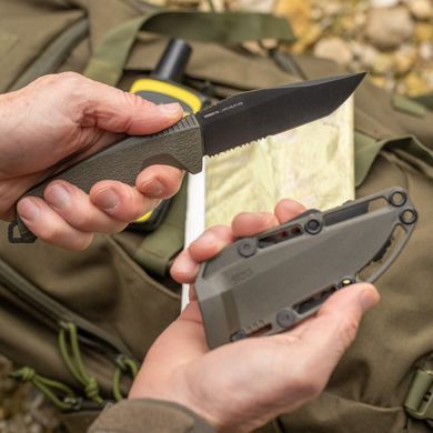 Ніж SOG Trident FX OD Green/Partaily Serrated (SOG 17-12-04-57)