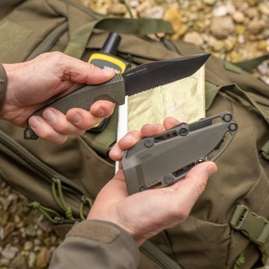 Ніж SOG Trident FX OD Green/Partaily Serrated (SOG 17-12-04-57)