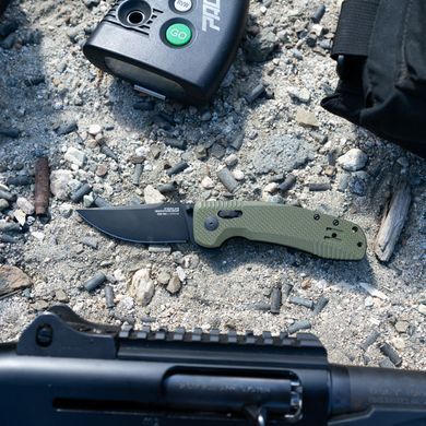 Ніж складний SOG -TAC XR OD Green/Straight Edge (SOG 12-38-02-41)