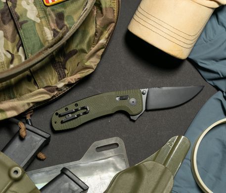 Ніж складний SOG -TAC XR OD Green/Straight Edge (SOG 12-38-02-41)