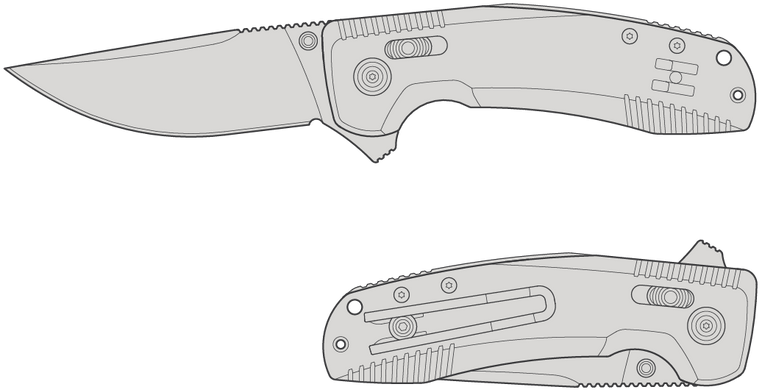 Ніж складний SOG -TAC XR OD Green/Straight Edge (SOG 12-38-02-41)
