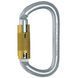 Карабін сталевий овал Singing Rock Keylock Connector Triplelock 30 kN