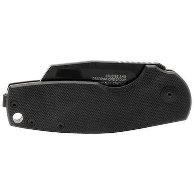Ніж складний SOG Stout SJ Cleaver/Blackout (SOG 16-03-07-57)