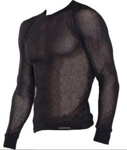 Футболка с длинным рукавом Tramp Super Mesh Active мужская L Чёрный