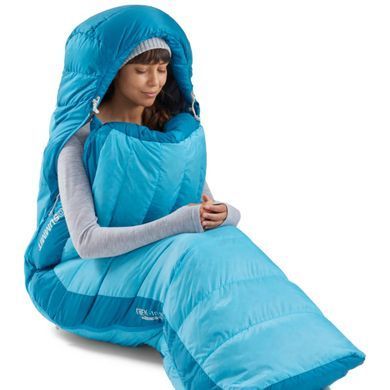 Спальный мешок женский Sea to Summit Trek Women's -1&deg;/-11℃ Regular, Blue Atoll