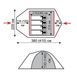 Намет Tramp Mountain 3 місний Зелений TRT-023-green