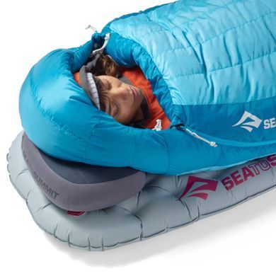 Спальный мешок женский Sea to Summit Trek Women's -9&deg;/-16℃ Regular, Blue Atoll