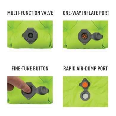 Коврик надувной Sea to Summit Comfort Light Insulated Mat 2020, 201х64х6.3 см, Green (STS AMCLINS_L)