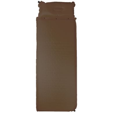 Килимок самонадувний з подушкою Tramp UTRI-017 Коричневий 185x65x5 см, Коричневий