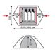 Палатка Tramp Peak 3 местная Зеленая TRT-026-green