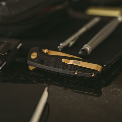 Ніж складний SOG Terminus XR LTE Carbon/Gold (SOG TM1033-BX)