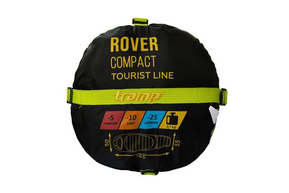 Спальний мішок кокон Tramp Rover Compact лівий UTRS-050С-L, Жовтий
