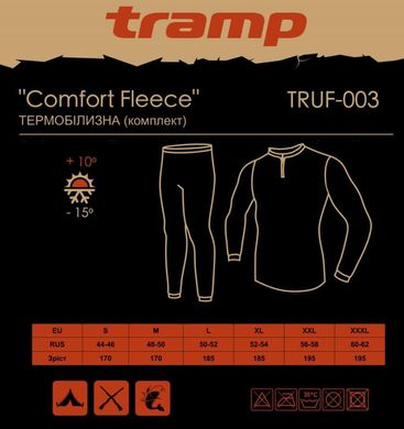 Костюм флісовий Tramp Comfort Fleece TRUF-002 Хакі L