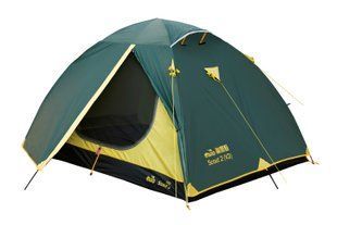 Палатка Tramp Scout 3 (v2) Зеленая TRT-056
