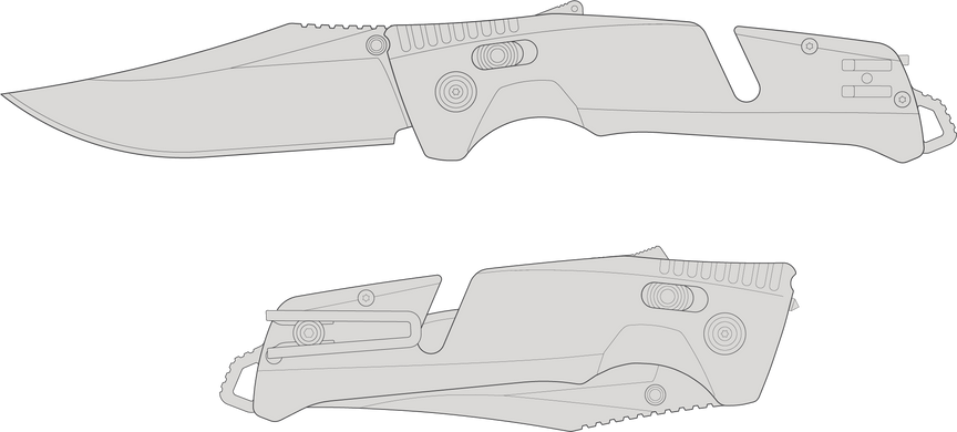 Ніж складний SOG Trident AT Olive Drab (SOG 11-12-03-41)