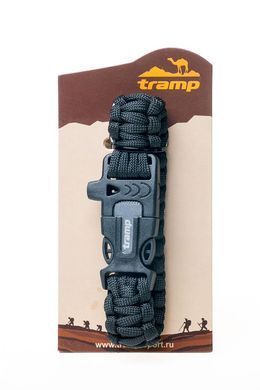 Браслет выживальщика Tramp (свисток,огниво, 2м паракорда) хаки