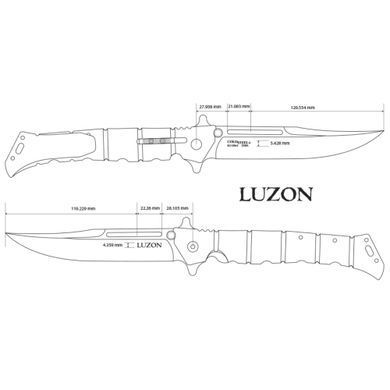 Ніж складний Cold Steel Large Luzon Folder Blister (CST CS-20NQXZ)