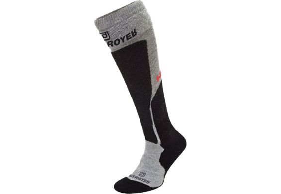 Шкарпетки Destroyer Ski/Snowboard Wool Светл.Серый/ Черный, 35-37