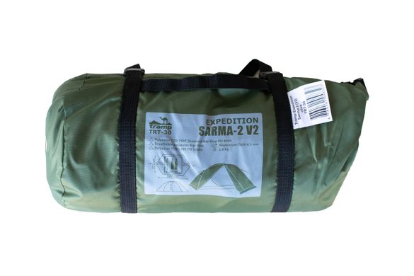 Палатка Tramp Sarma 2 (v2) Зеленая TRT-030-green