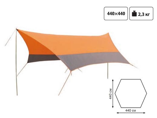 Тент со стойками Tramp Lite Tent Оранжевый TLT-011