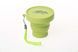Стакан складаний силіконовий Tramp з кришкою 180ml, зелений