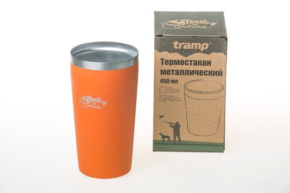 Термостакан Tramp металлический 450 мл TRC-102 Оранжевый