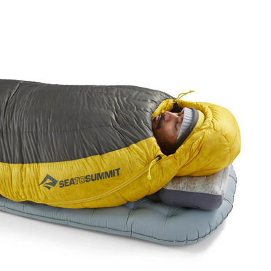 Спальный мешок Sea to Summit Spark 4&deg;/-1℃ Long, Beluga Black