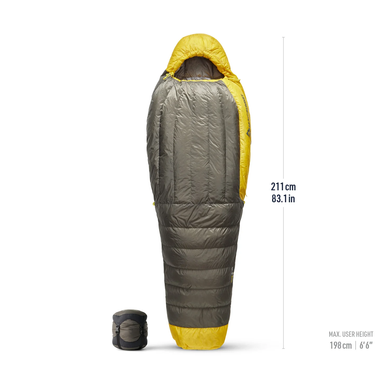 Спальный мешок Sea to Summit Spark 4&deg;/-1℃ Long, Beluga Black
